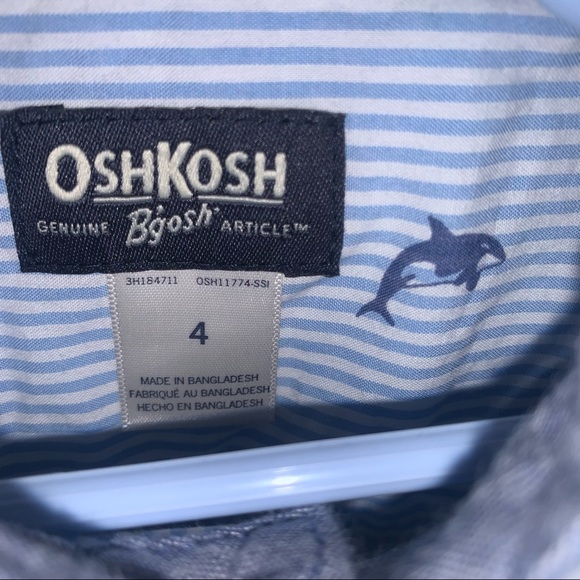 Boys OshKosh Long Sleeve Button Down Shirt - Picture 4 of 8